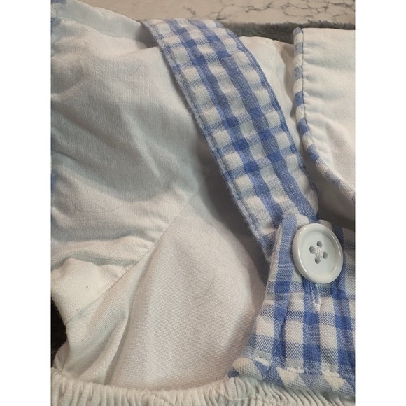 Vintage Toffee Apple Smocked Embroidered Easter Bunny & Eggs Romper Outfit 18 M - Picture 6 of 7